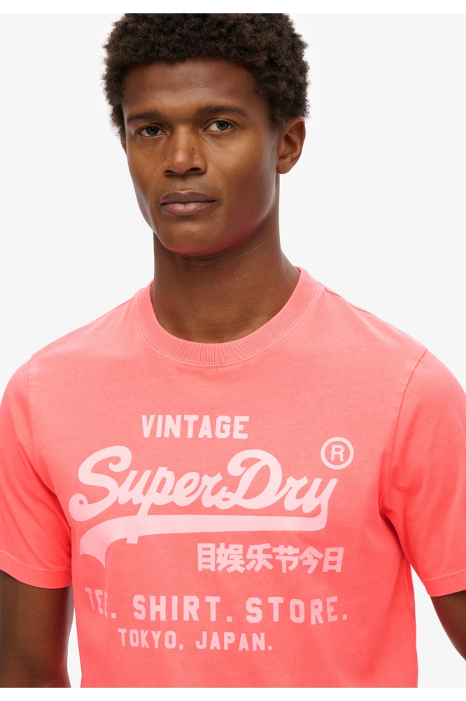 VL NEON RELAXED TEE M1012119A HYPER FIRE CORAL
